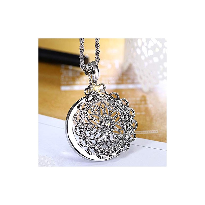 CLARA 6X Magnifier Necklace Magnifying Glass Pendant Optical Lens with