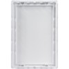 HVAC OV 8 x 12 Inch White Rectangular ABS Plastic