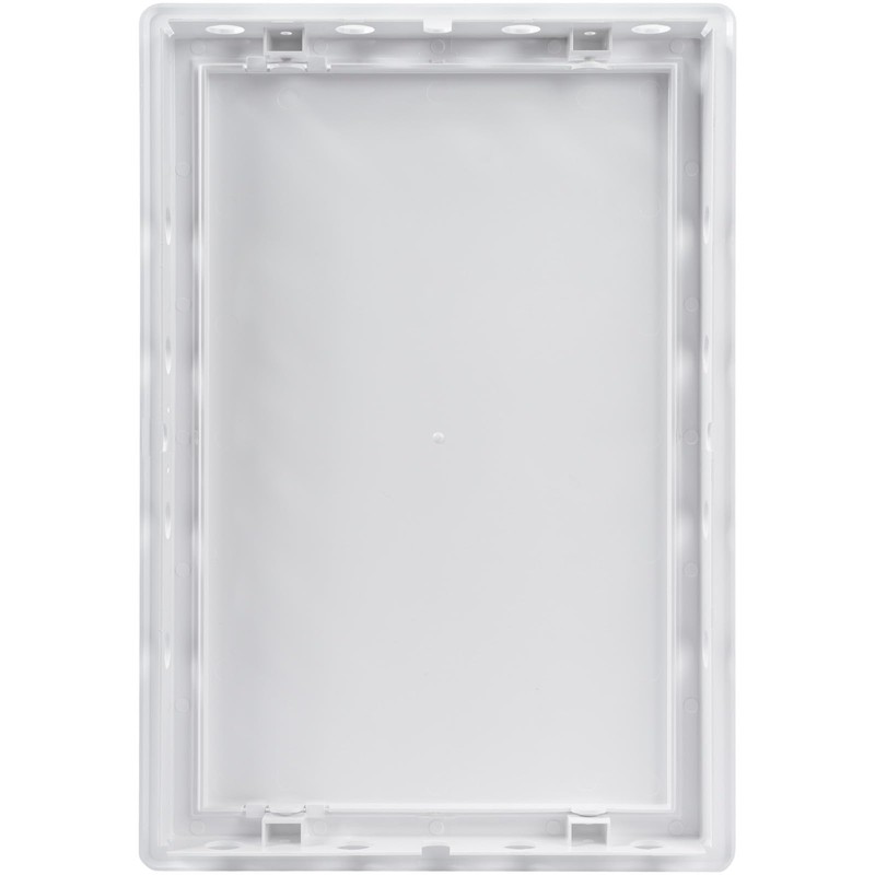 HVAC OV 8 x 12 Inch White Rectangular ABS Plastic