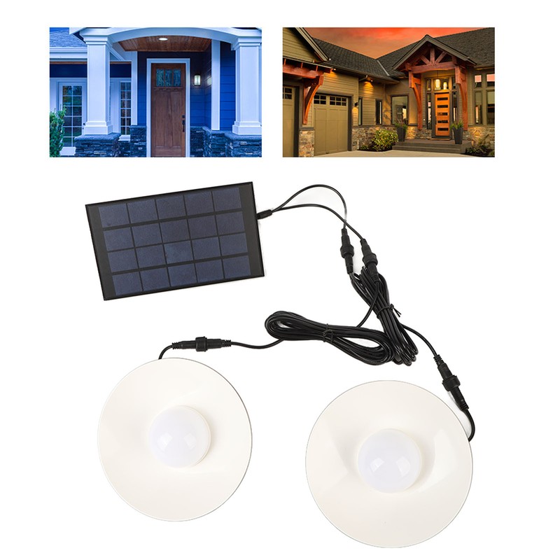 Outdoor Solar Lights IP65 Waterproof Energy Conservation 2 Headed Infrared
