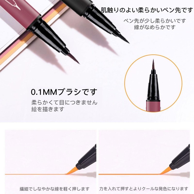 XIXI Color Eyeliner Extra Fine, Waterproof, Long Lasting (51# Milky