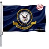 US Navy Emblem Flag Double Sided 4x6 Outdoor- Heavy Duty