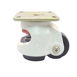 3" Leveling Caster, Square Top Plate, Nylon Wheel, 2200 lbs Capacity