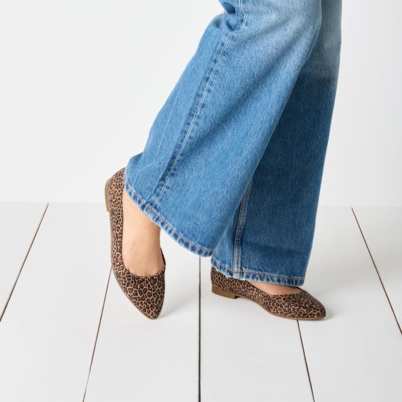 Tamaris Ballerina Women's Block Heel, leopard, 38 EU