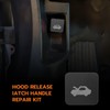 Heavy Duty Billet Aluminum Hood Latch Release Cable Repair Kit,