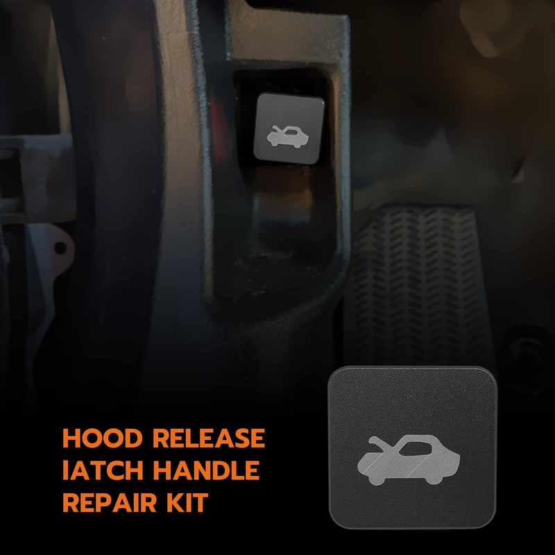 Heavy Duty Billet Aluminum Hood Latch Release Cable Repair Kit,