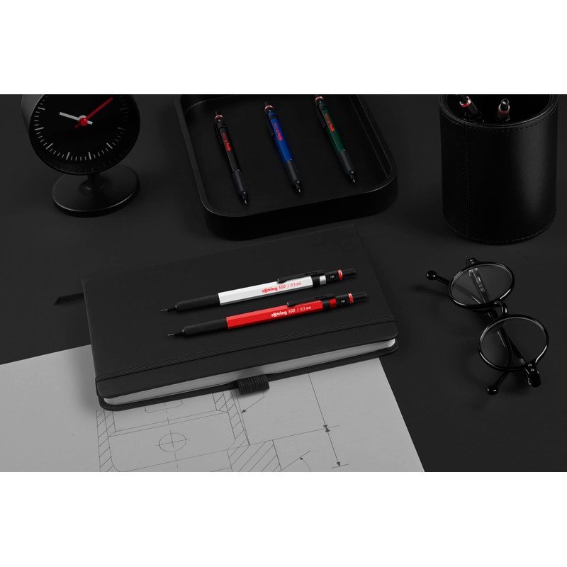 rOtring 500 Mechanical Pencil | 0.5mm HB Lead | White