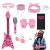 EWRGIJ Kids Rock Star Costume, Rock Star Fancy Dress Kids,