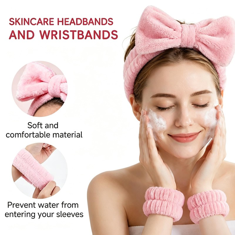Skincare Tools Set with Facial Cleansing Brush, Ice Roller &