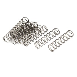 TA-VIGOR 10Pcs Compressed Spring, 9mm OD,0.8mm Wire Size,35mm Free Length Dual Extended Durable Dual Hook Tension Spring for Furniture Screen Doors Repair Projects