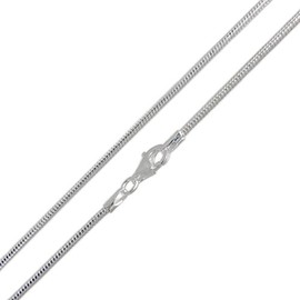 Melina Snake Chain Necklace Snake Chain 925 Silver 190008 _ 9, Silver