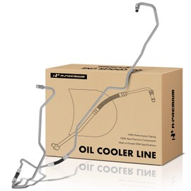 A-Premium Automatic Transmission Oil Cooler Line Hose Assembly Compatible with Ford F-150 1998-2002 5.4L, F-150 2003, F-250 1998 5.4L, F-250 1999, Expedition 1998-1999 & Lincoln Navigator 1998-2002
