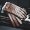 OZERO Mens Winter Gloves Nappa Leather Warm Cashmere Lined Touchscreen
