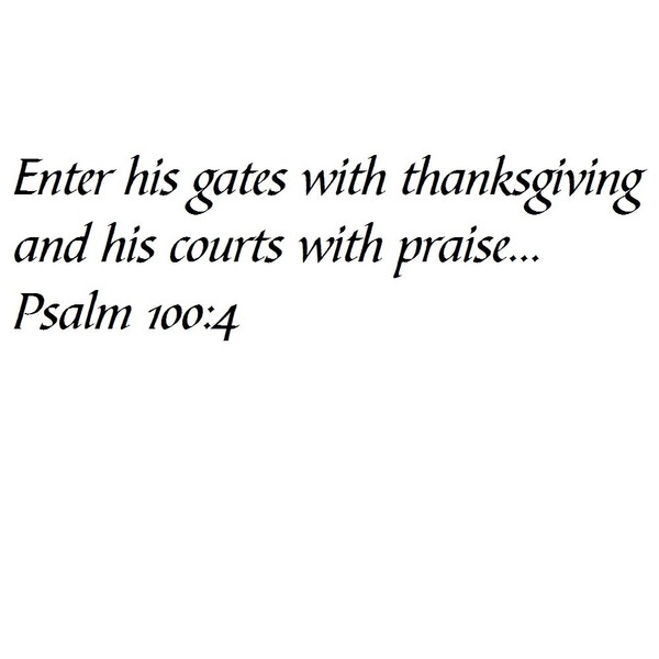 Tapestry Of Truth - Psalm 100:4 - TOT52 - Wall
