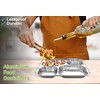 M1SS (Pack of 120) Square Aluminium Foil Trays Food Container