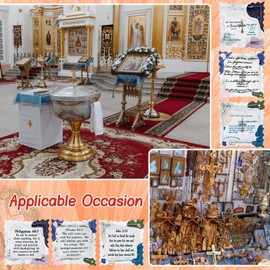 Stranthother 24 Pack Mini Prayer Quilts with Cross Inside Squares Pocket Christian Sympathy Gift for Women Religious Friends Mother Day Church Faith Appreciation Gifts Prayer Cloth with Poem Scripture