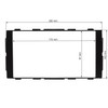 Double DIN Facia Adaptor for Nissan Micra Note 2014 –