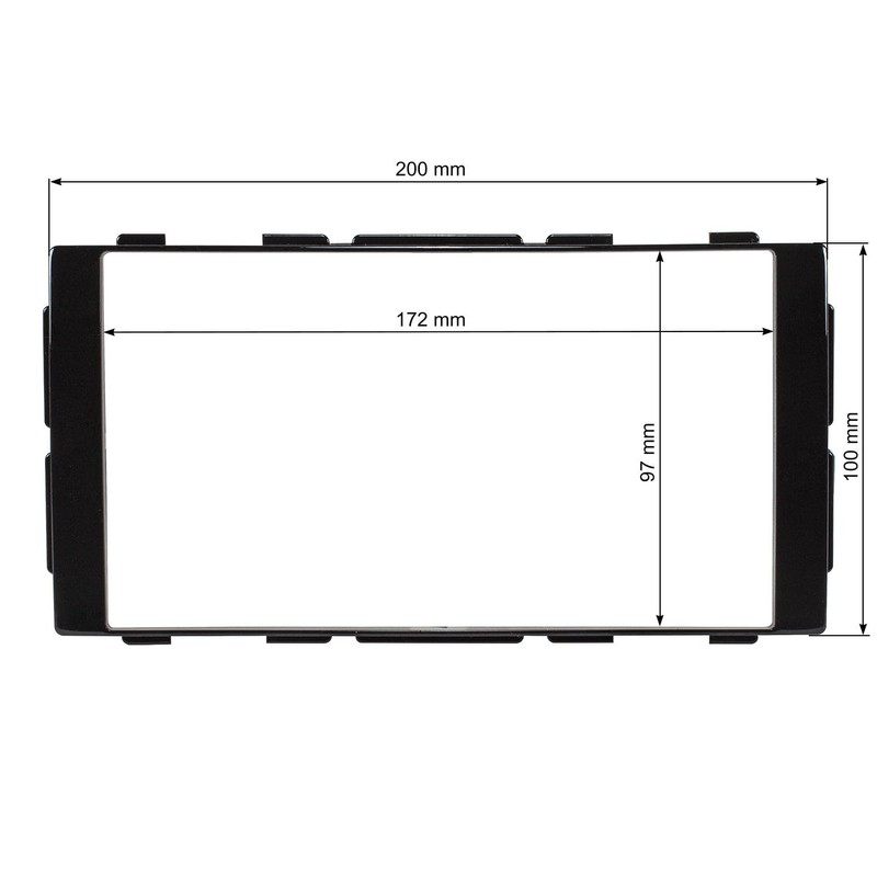 Double DIN Facia Adaptor for Nissan Micra Note 2014 –