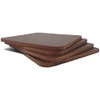Ashford Ridge Full Grain Leather 10cm Square Coasters - Brown