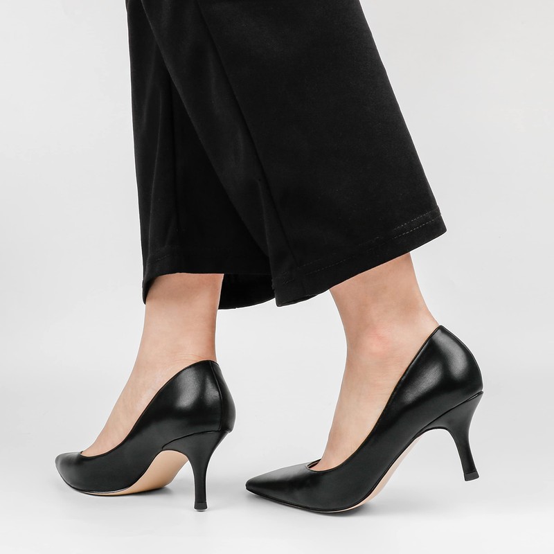 JOY IN LOVE Women's Shoes Low Heels Pointy Toe Kitten