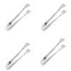 Stainless Steel Food Serving Tongs, Small (Serrated)