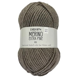 Frida's Wollhaus Drops 50 g Merino Extra Fine Mulesing-Free Washable Crochet Knitting 46 Colours (Mix 07 | Light Taupe)