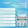 Moringa Leaf Capsules 2000mg | Added Vitamin C + Turmeric