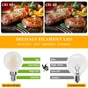 Decoaui G16.5 E12 LED Globe Light Bulbs, 6W (60W Equivalent)