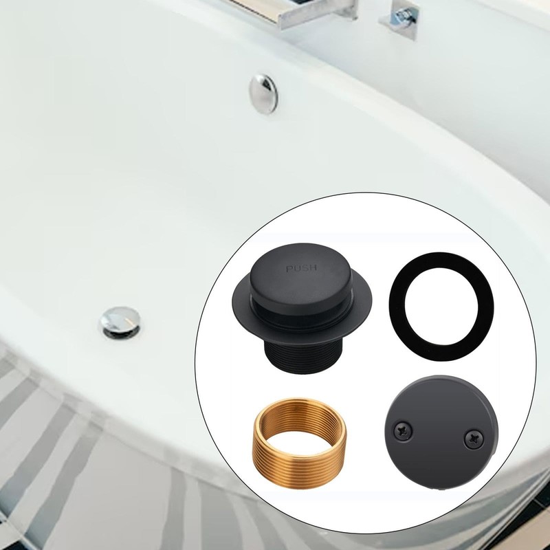 F Fityle Bathtub Drain Tip Coarse Thread Replacement Single Hole