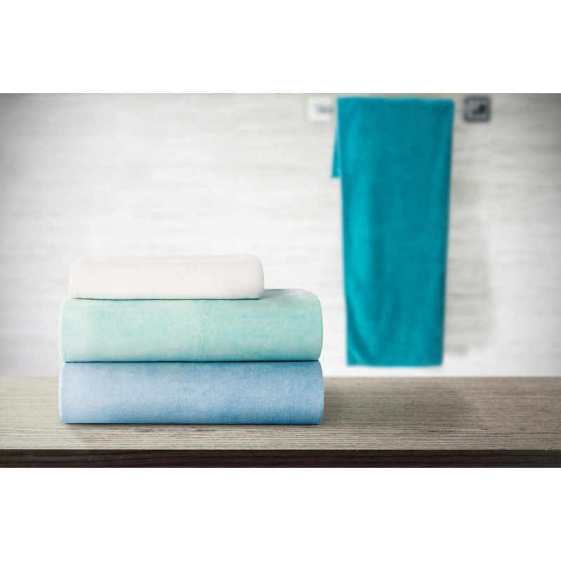 Eurofirany Microfibre Towel Quick-Drying Soft Plain Set of 6 Oeko-Tex