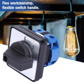 AKOZON Changeover Switch 2 Positions 4 Terminals Universal Rotary Cam Selector Latching Switches AC 660V 20A