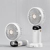 Folding Fan USB Digital Display Handheld Ergonomic Handle ABS PC