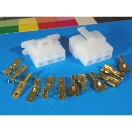 Aftermarket 6 Pin Locking Connector Kit Yamaha XS650 alternator 6.3mm Honda Reg/Rec stator