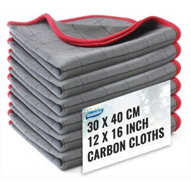 Ekedalen 6 x window cloth, carbon cloths, microfibre cleaning cloths, cleaning cloths for crystal clear and streak-free windows, lint-free window cleaning cloths, polishing cloths, carbon cloths,