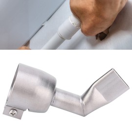 Pack of 2 Heat Gun Welding Nozzle 120 Degree Stainless Steel Welder Heating Burner Flat Tip Nozzle for PVC Plastic Plate Soldering Accessories