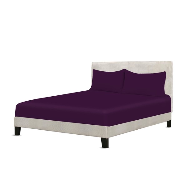 A ATH COLLECTION Egyptian Cotton Fitted Sheet 25 CM Extra