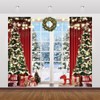 Christmas Backdrop Xmas Tree Window Winter Forest Snow 10x8ft