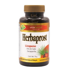Herbaprost, Suplemento alimenticio, Bote con 100 pastillas, HPT, VIDA HERBAL