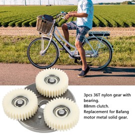 36 Teeth Planetary Gears Clutch for Bafang, Nylon Electronic Motor Gear and 88mm Clutch Kit Professional Accessory for Electrical Bike Motor Clutch