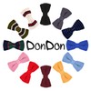 DonDon Men Knit Knitted Bow Tie Pre Tied and Adjustable