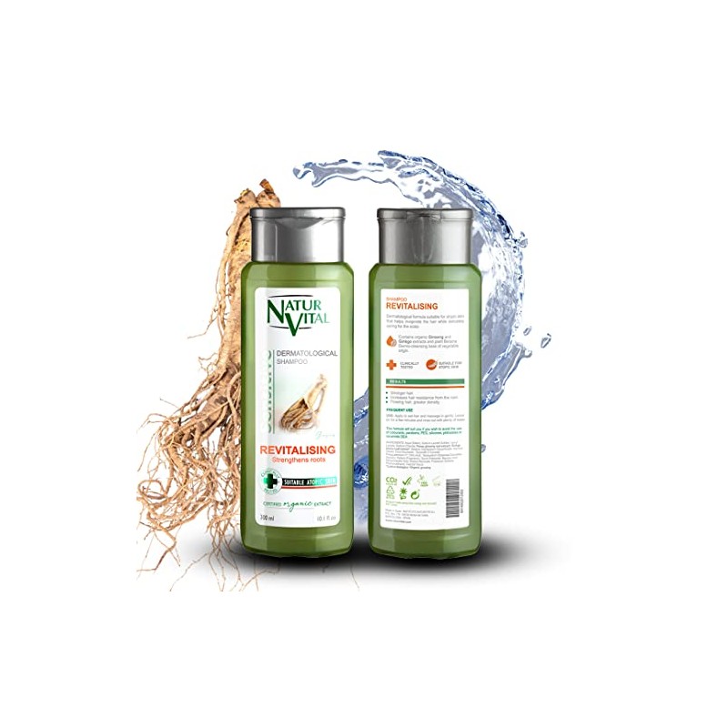 Hair Shampoo Ginseng - Revitalizing - 300 Ml / Natural