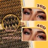 QUEWEL Individual-Eyelashes Kit 280Pcs Cluster Lashes Kit, DIY Lash Extension