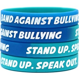 15 Band Against Bullying Wristbands - Stand Up. Speak Out. Bracelet