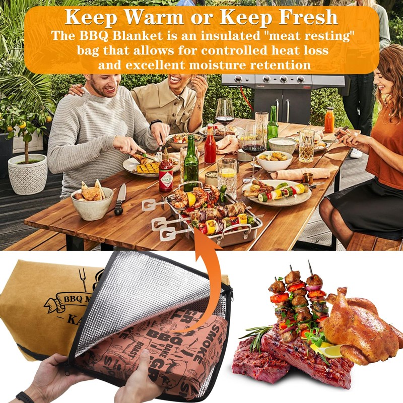 BBQ Blanket for Resting Meat, BBQ Brisket Blanket Meat Resting