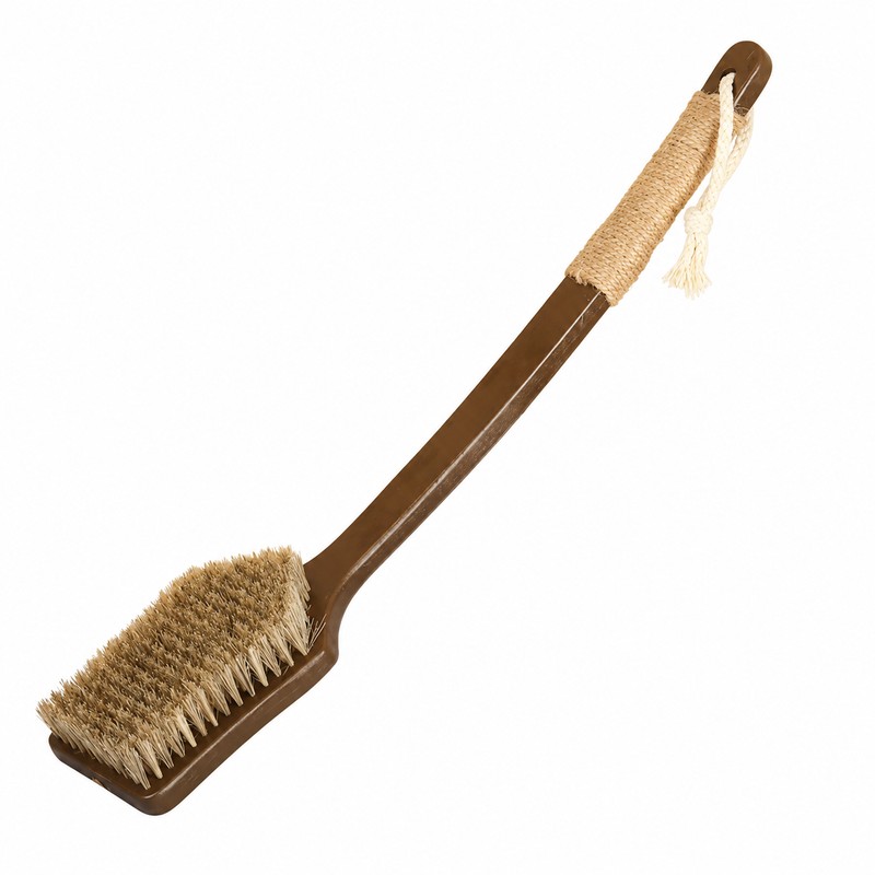 Long Handle Back Scrubber for Shower – Curved Body Brush