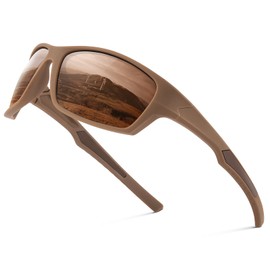 suoso Sports Glasses Men Women Sports Sunglasses Polarised UV400 Protection Sunglass Men Women Sunglasses Black Bicycle Glasses Road Bike Glasses 5 Dark Brown