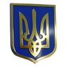 Ukraine Trident Tryzub Blue Gold Plastic car Emblem Decal Sticker