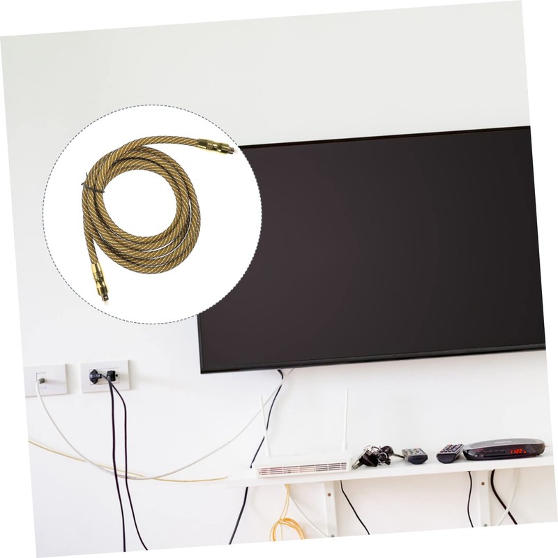 Angoily 2m Optical Audio Cable for Sound Bar and Tv