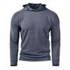 Zengjo Athletic Hoodies for Men Lightweight Pull Over(Steel Grey,Large)