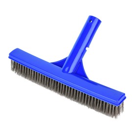 Steel Wire Pool Brush, High Density Brush with 45 Degree Angled Handle for Effective Dirt and Debris Removal, Great for Spa Pond Equipment